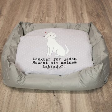 Mr. & Mrs. Panda Tierbett Labrador Moment - Grau Pastell - Geschenk, Hundedecke, Hundebett, Hun, Kuschelig und robust