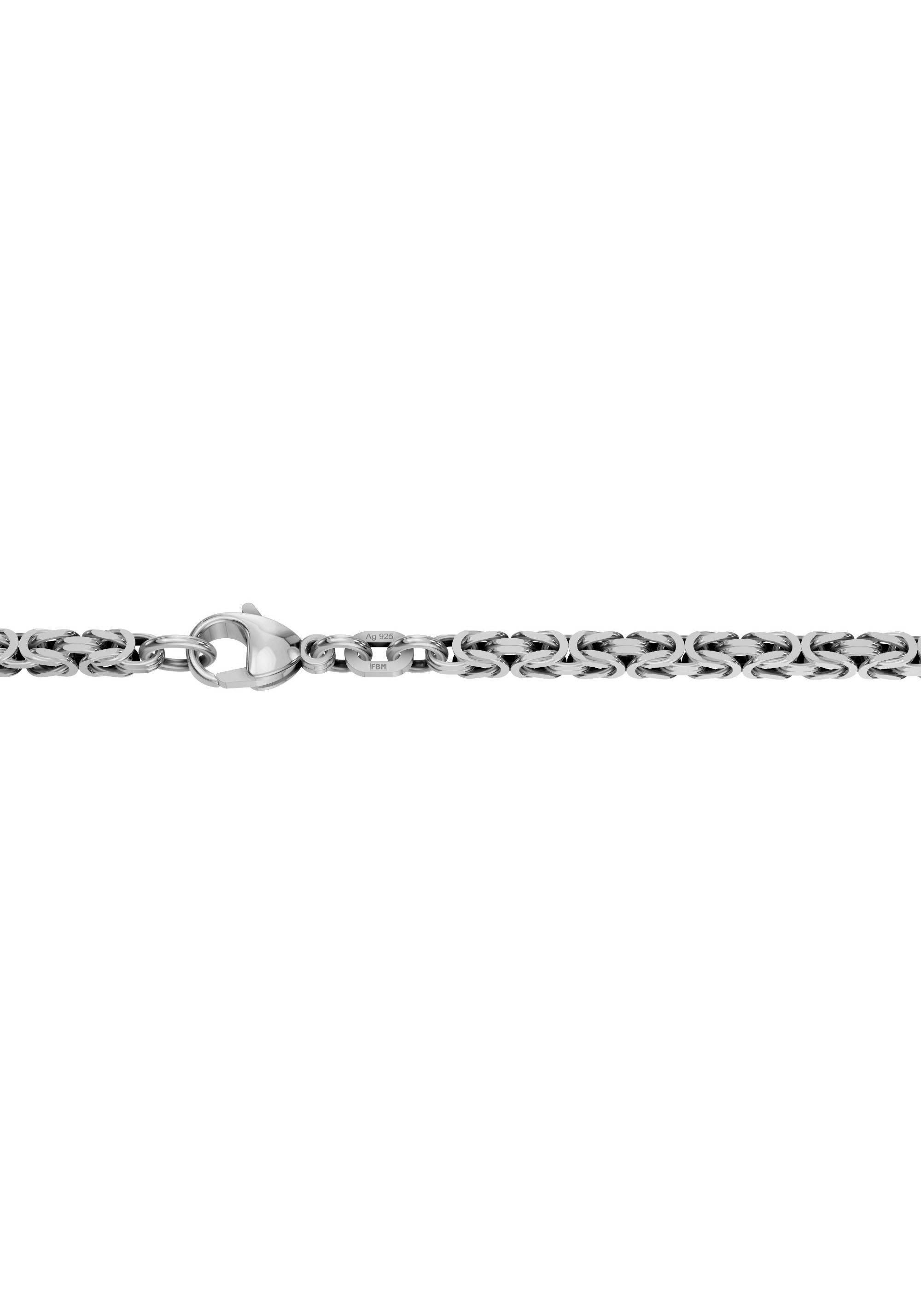 Firetti Kette ohne Anhänger Schmuck Königskette, Germany Made Silber Halsschmuck Geschenk 925 silberfarben-rhodiniert in Halskette