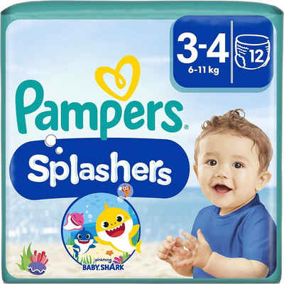Pampers Windeln Schwimmwindel Einweg Baby Gr. 3-4 bis 6-11 kg Swim Pants (Packung, 96-St., 8x12 St)