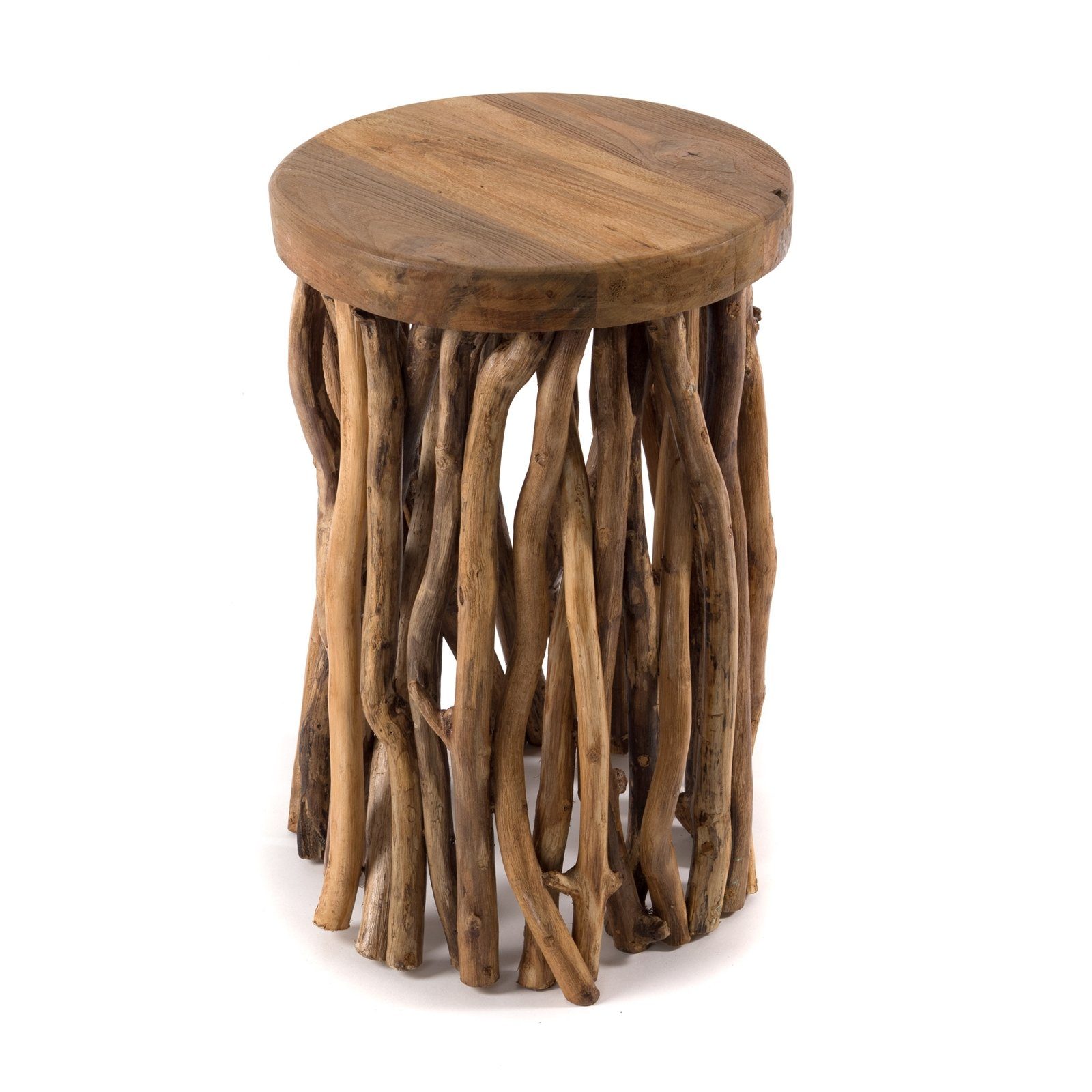 DESIGN Beistelltisch "WOODS", DELIGHTS Äste Couchtisch, Mahagoni, BEISTELLTISCH Holzhocker