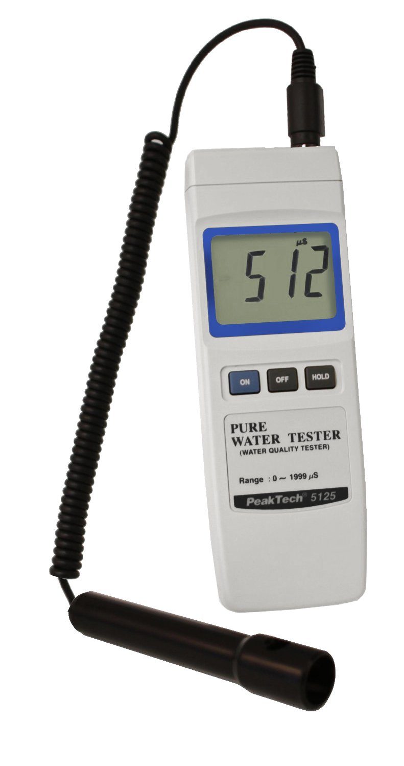 PeakTech Wassersensor PeakTech 5125: Wasser-Leitfähigkeitsmessgerät ~ 0 bis 1999 µS, (1-St)