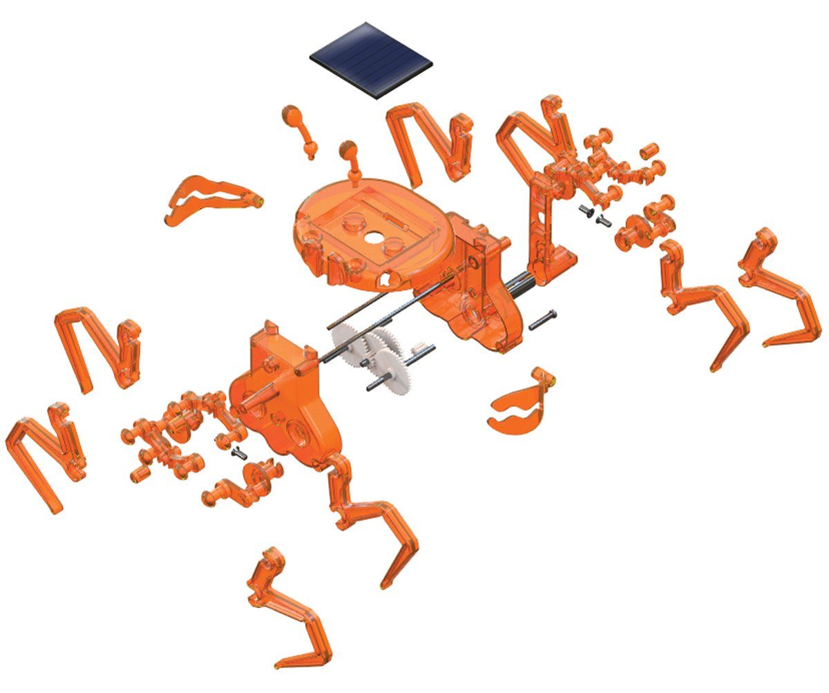 Edu-Toys Experimentierkasten Solarbetriebener Krebs Solarmodell Bausatz, (1-tlg)