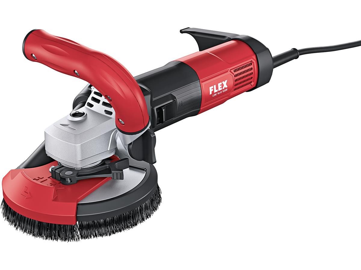 Flex Winkelschleifer Betonschleifer Sanierungsschleifer LDE 16-8 125 R Kit Turbo, max. 7800 U/min, Set inkl. L-BOXX und Diamant-Schleifteller Turbo Jet II