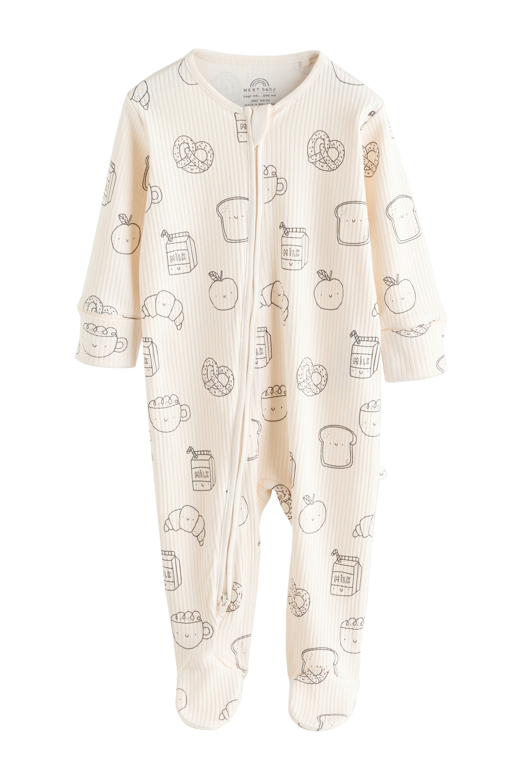 Next Schlafoverall Baby-Schlafanzüge mit Zwei-Wege-RV, 3er-Pack (3-tlg)