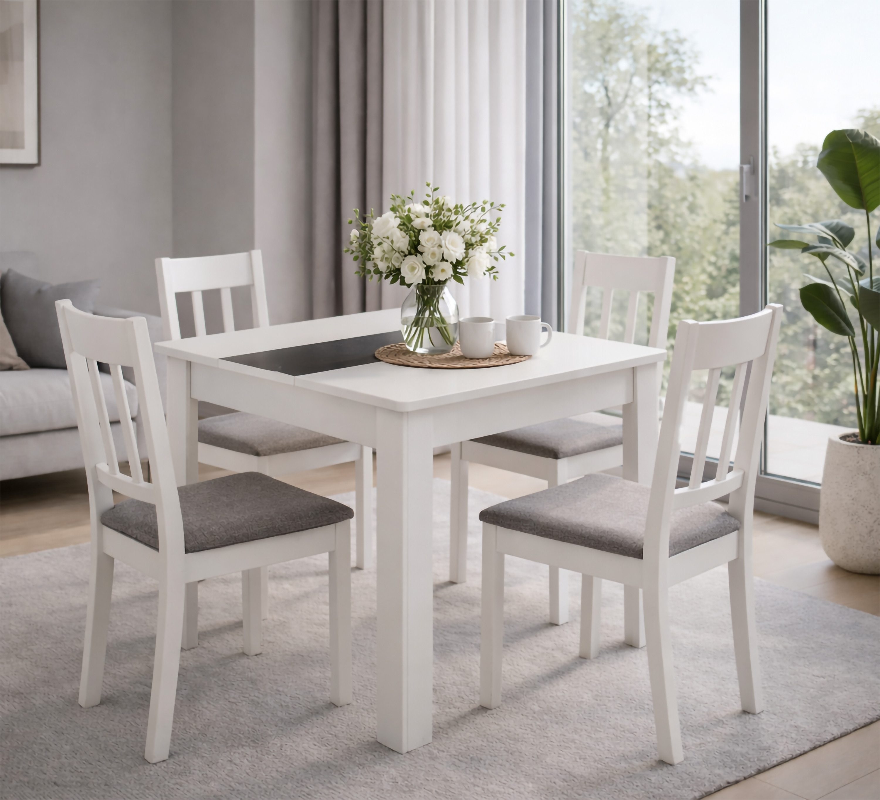 VCM Esstisch Esstisch Küchentisch B. 80 x T. 80 cm Disalo