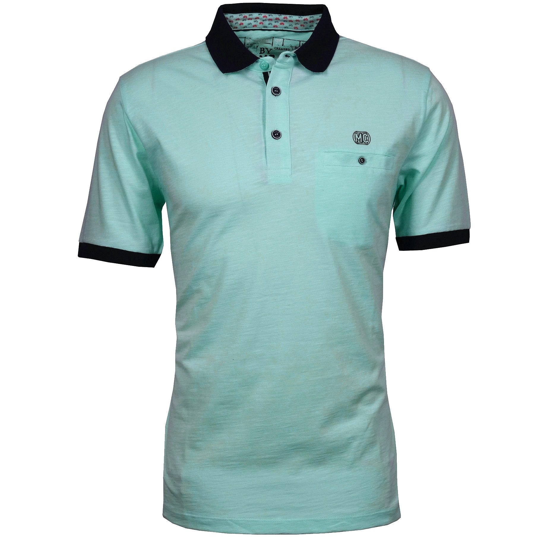 Mode Monte Carlo Poloshirt Monte Carlo Poloshirt in XXL Größen, aqua
