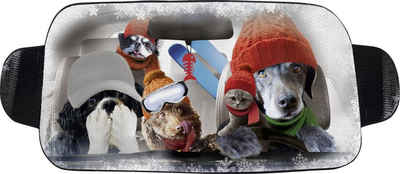 OKCars Autoplane OKCars Frontscheibenabdeckung für den Winter Hund