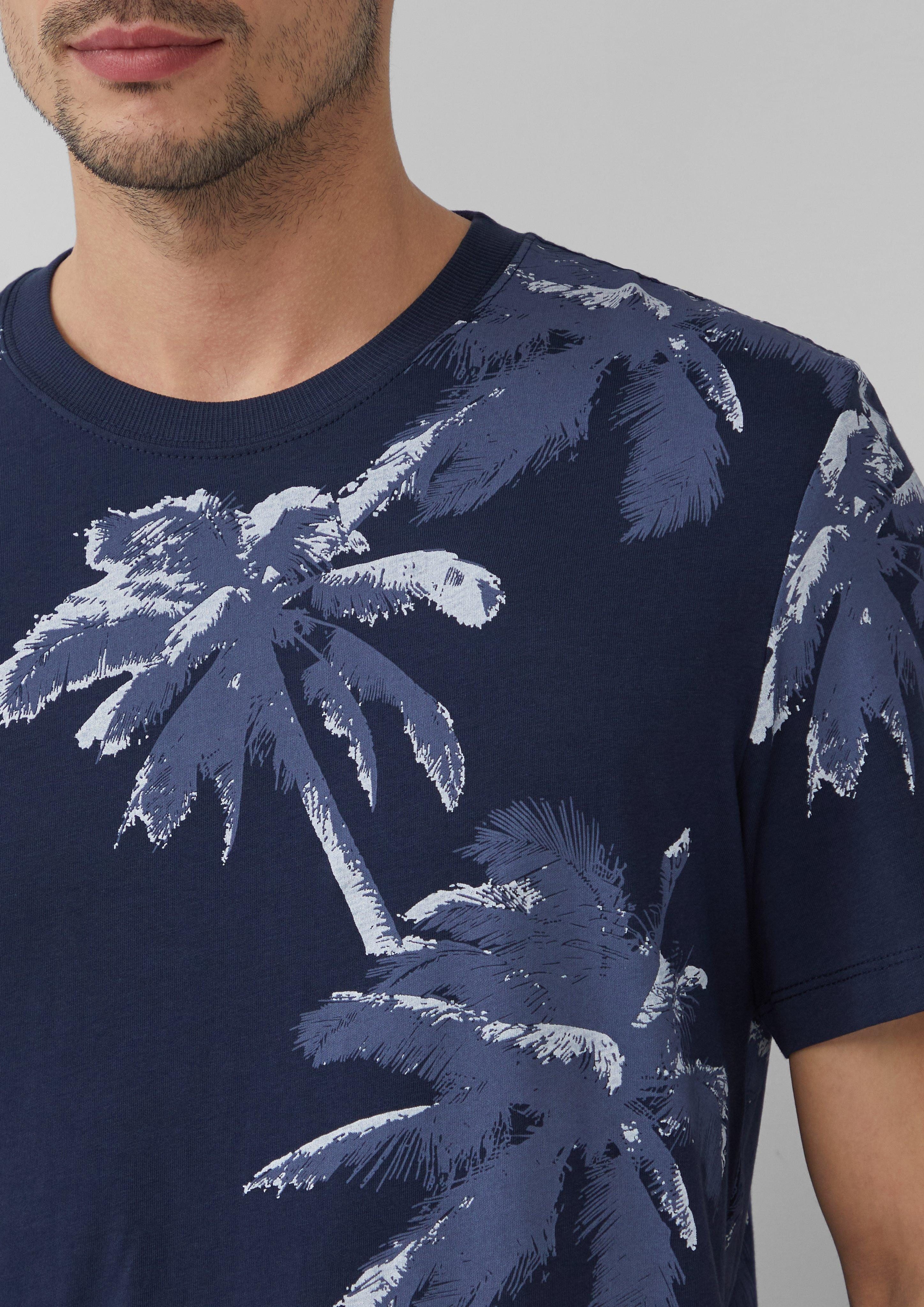 s.Oliver Kurzarmshirt T-Shirt aus Baumwolle mit günstig online kaufen