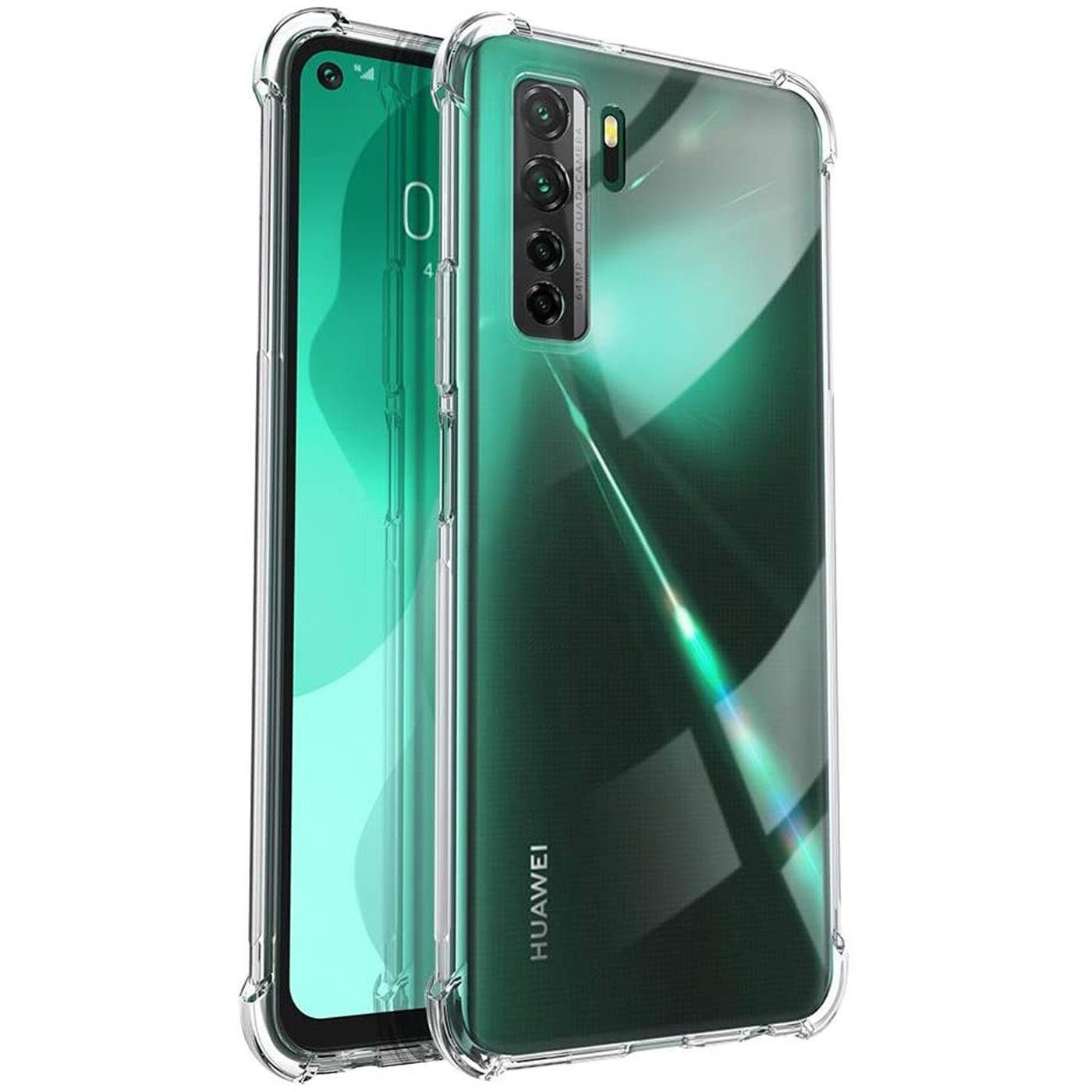CoolGadget Handyhülle Anti Shock Rugged Case für Huawei P40 Lite 5G 6,5 Zoll, Slim Cover mit Kantenschutz Schutzhülle für Huawei P40 Lite 5G Hülle