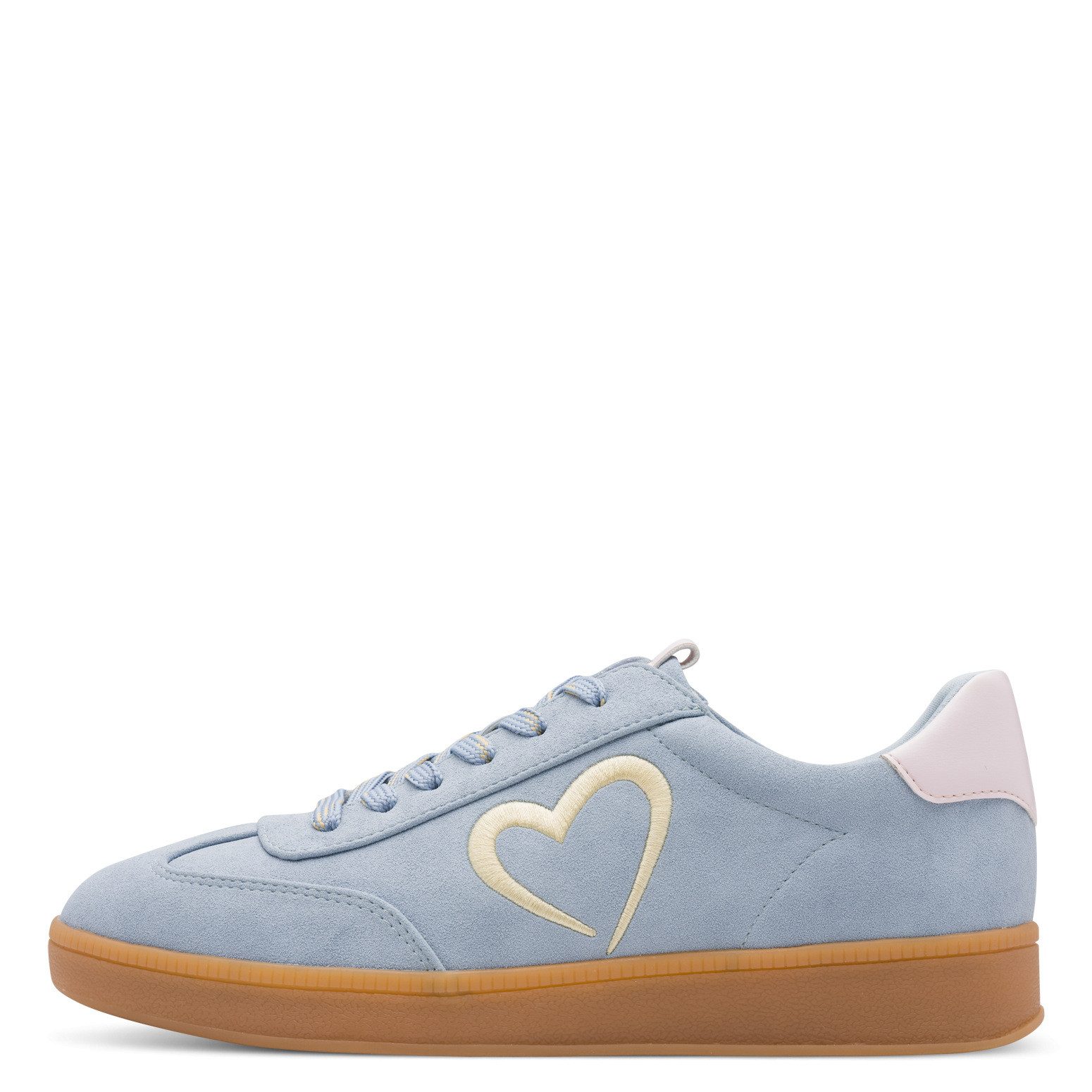 MARCO TOZZI by GMK Plateausneaker, Freizeitschuh, Halbschuh, Schnürschuh mit seitlichem Herz-Detail