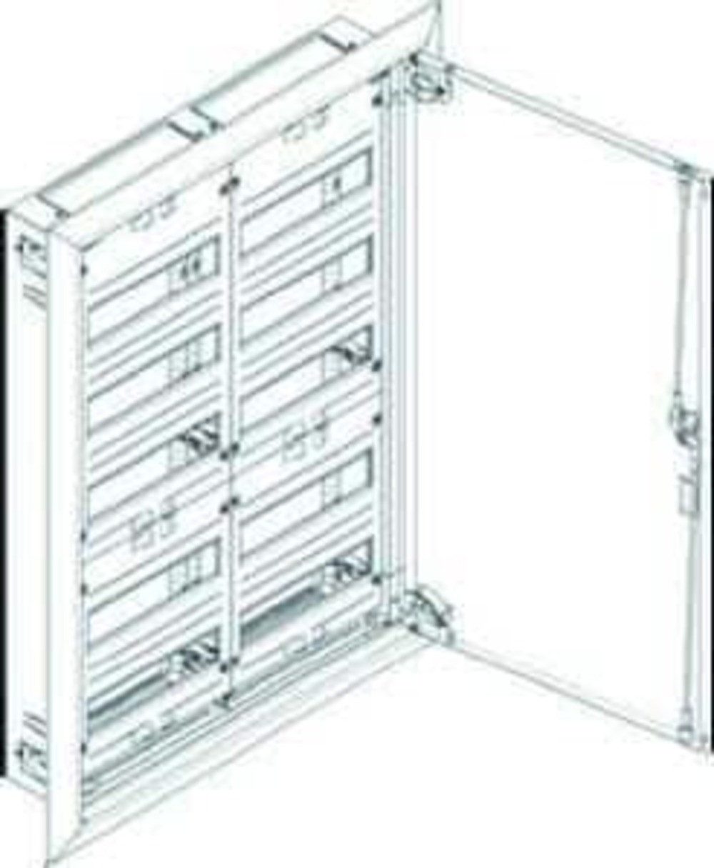 ABN Verteilerbox ABN UK25 Flachverteiler UP/Hohlwand, 2x5-reihig, IP30, weiß