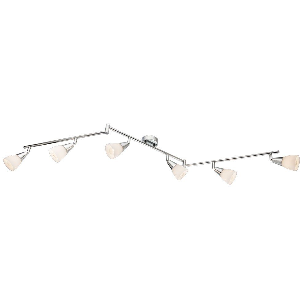 GLOBO LIGHTING Deckenspot, Leuchtmittel nicht inklusive, Spotleiste Deckenleuchte Strahler schwenkbar 6-Flammig L 145 cm