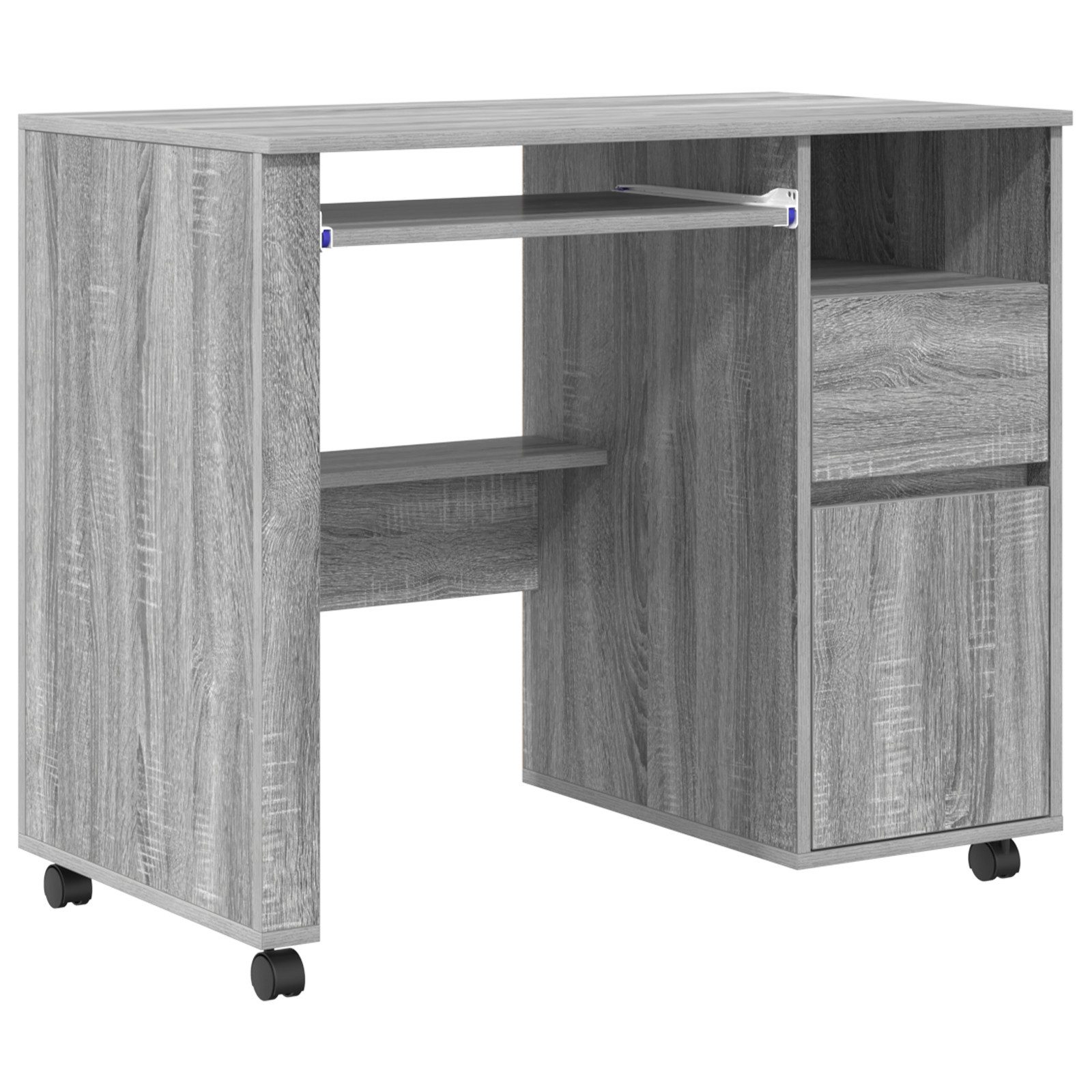 vidaXL Schreibtisch Grau Computer Tisch Grau günstig online kaufen
