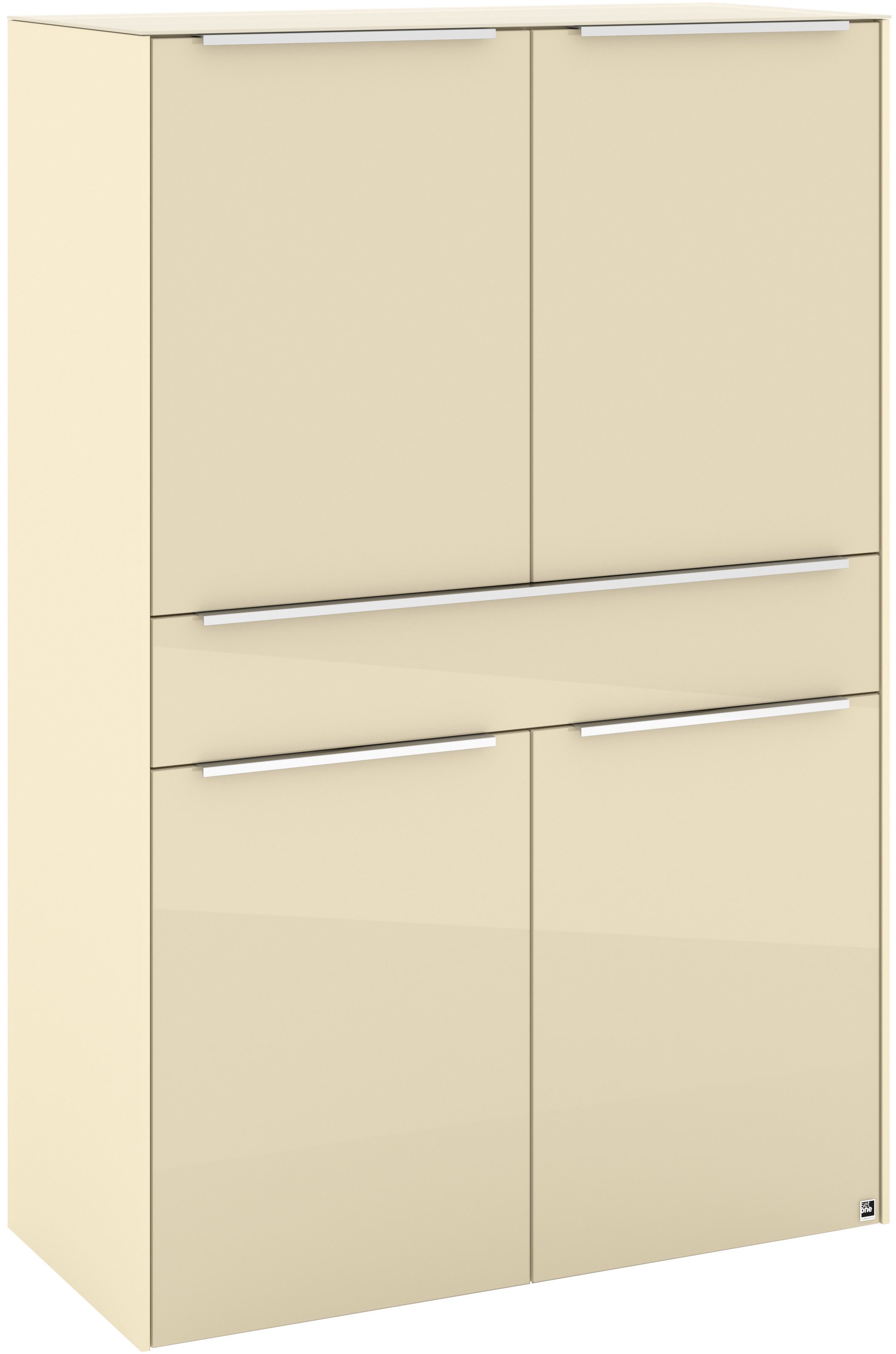 set one by Musterring Highboard Reno (1 St), Mit Gleitern und in verschiedenen Farben erhältlich