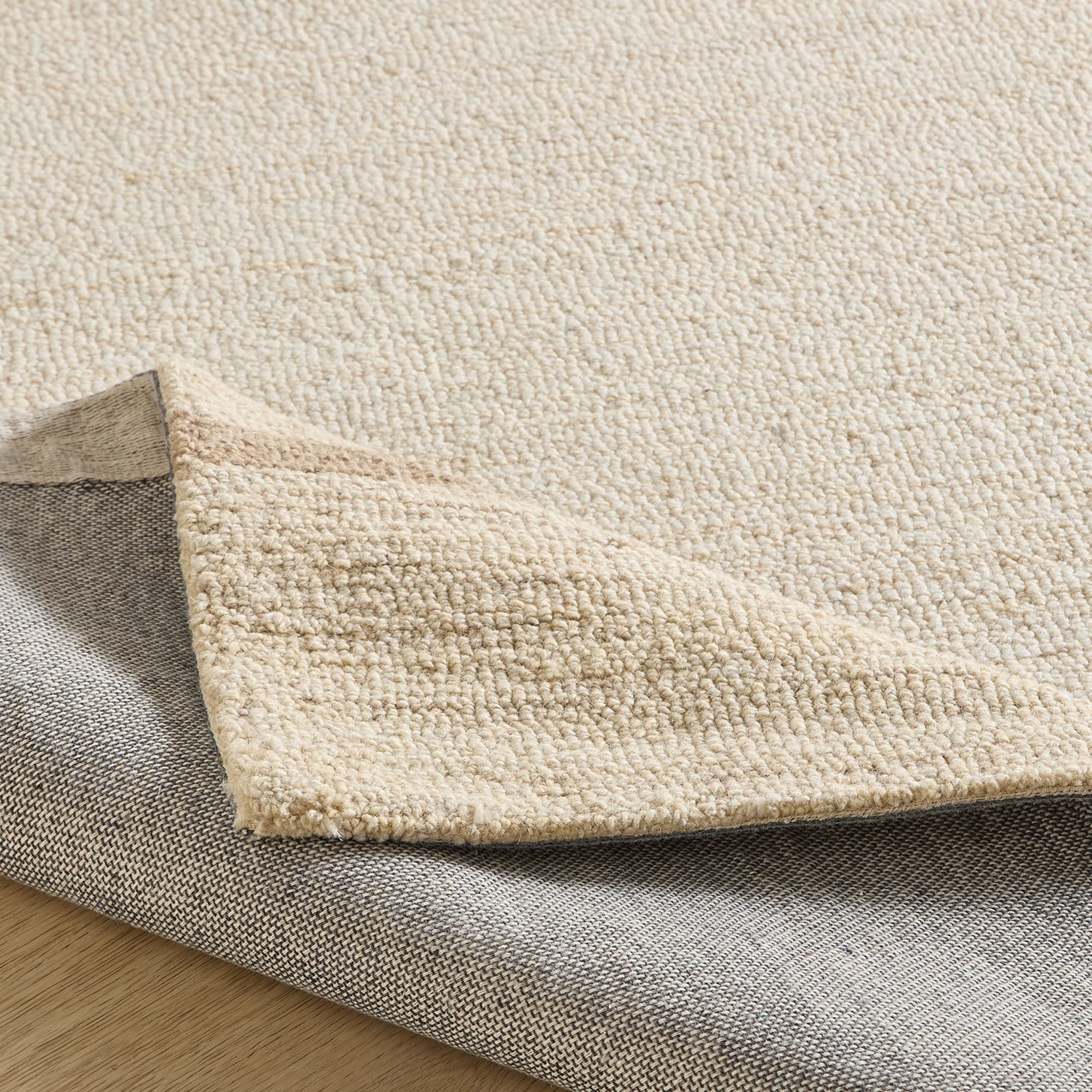 Natur Pur Teppich Natur Loop - handgetufteter moderner Wollteppich mit Bordüre, Rechteckig