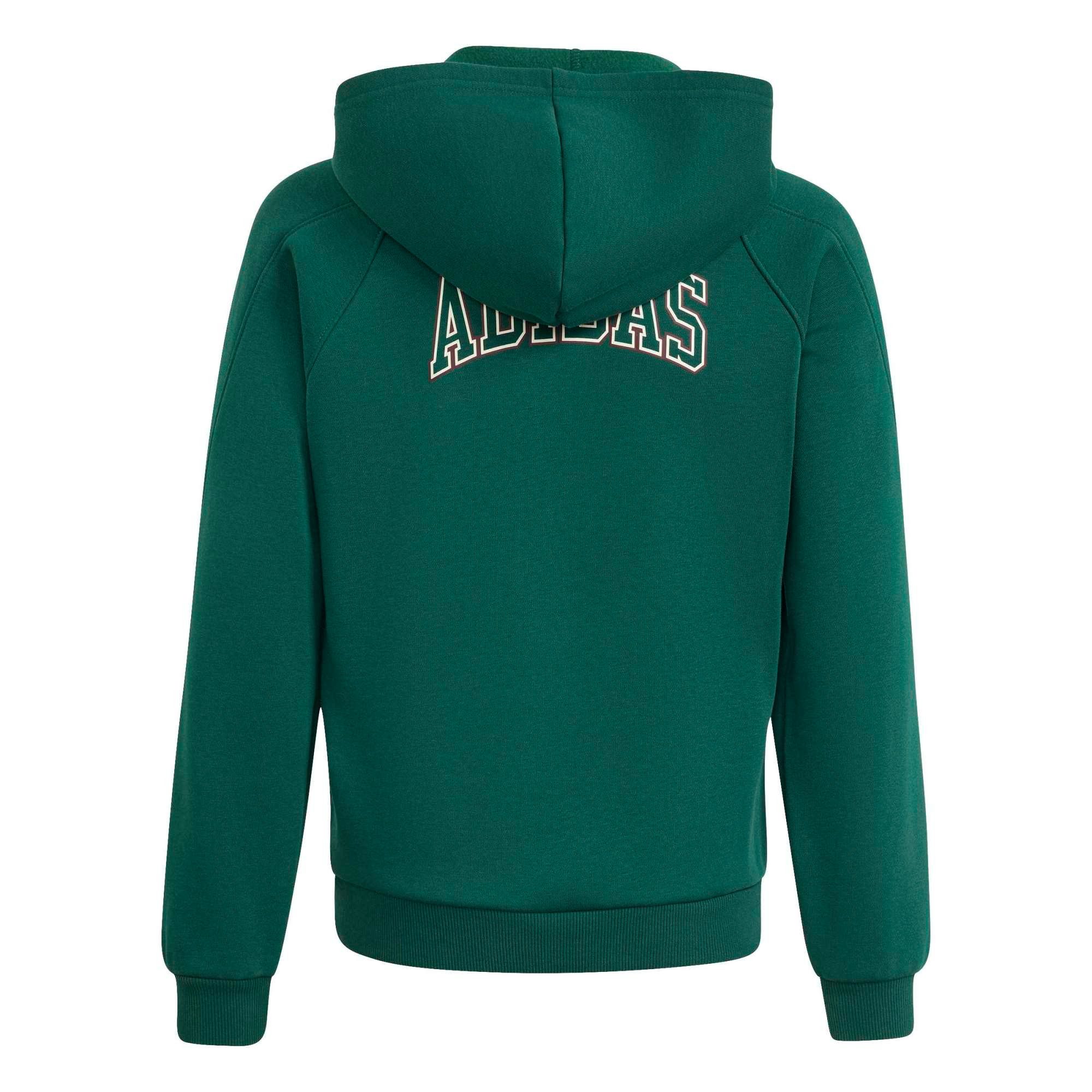 adidas Sportswear Sweatshirt J CLGT FZ HD CGREEN/IVORY