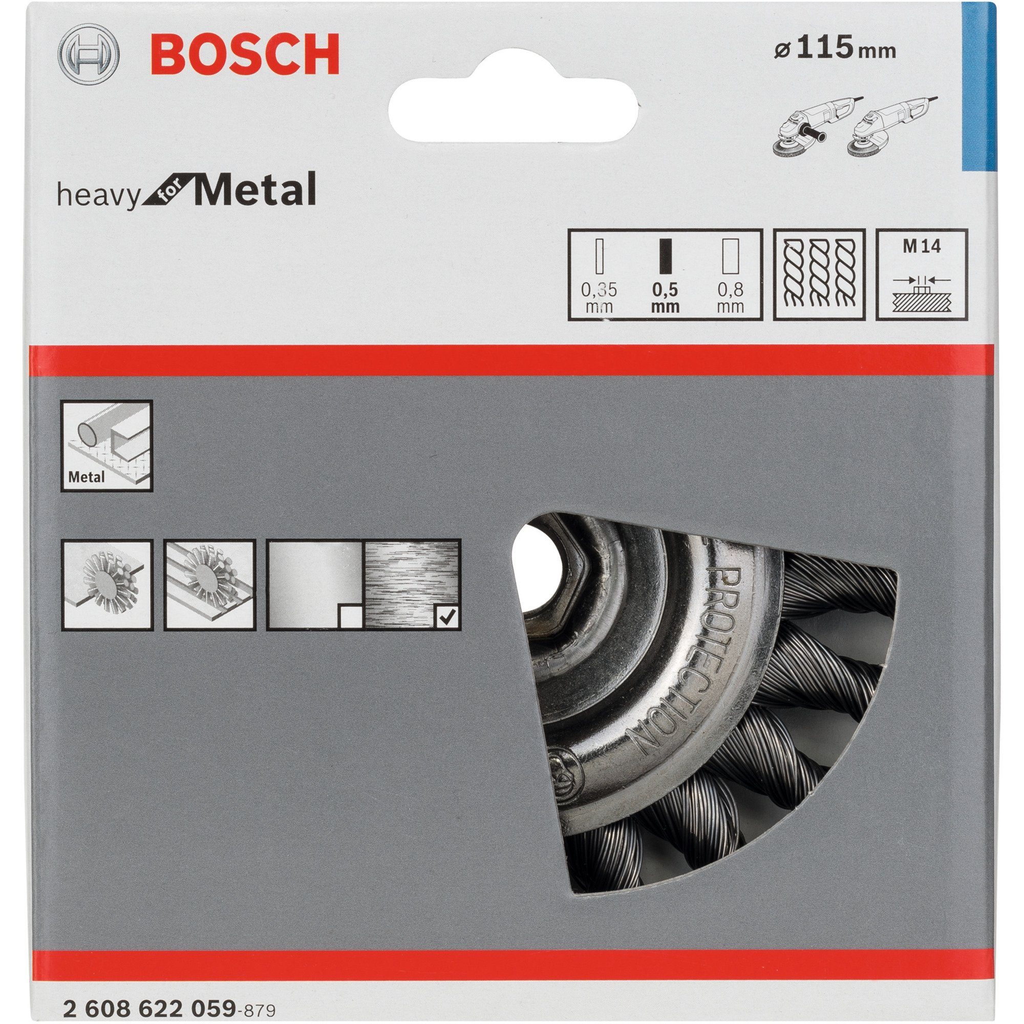 Scheibenbürste BOSCH Bosch Metal for Schleifscheibe Heavy Professional
