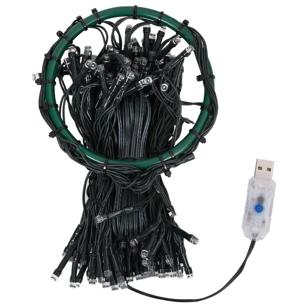 vidaXL Lichterkette 180 cm Weihnachtsbaum-Lichternetz mit 180 LEDs 180 cm, 180-flammig