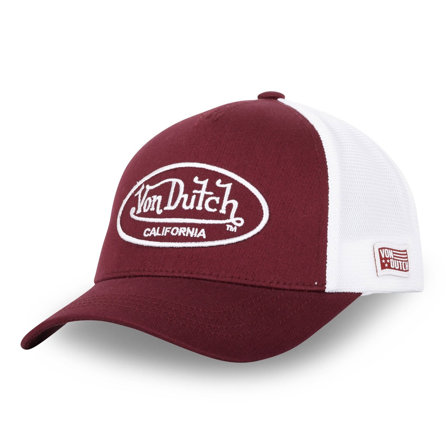Von Dutch Trucker Cap Von Dutch Originals Trucker Cap - CALIFORNIA VD Stitch Mesh (Basecap, Meshcap, Trucker Kappe) VD-Stickerei im Mesh