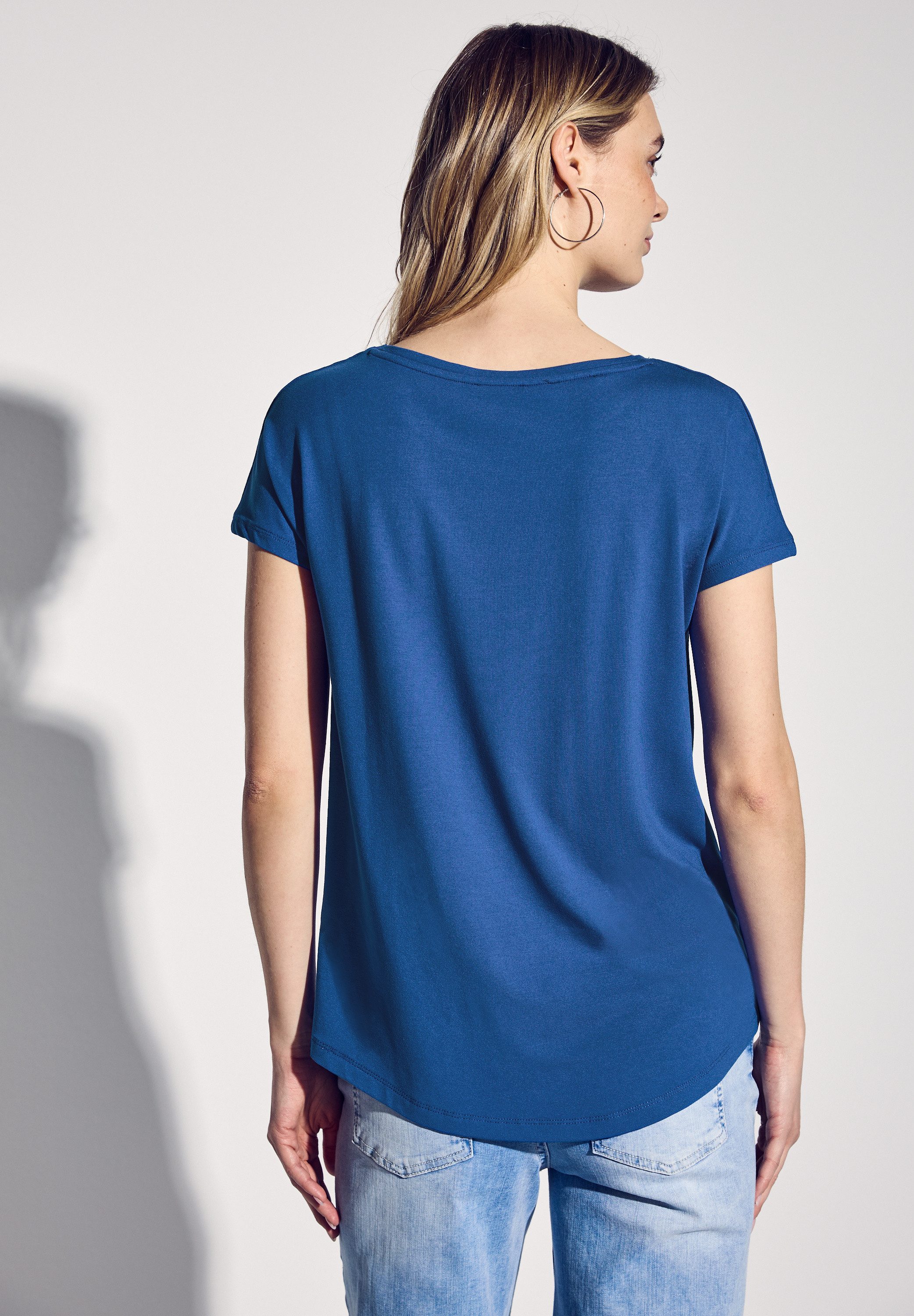 STREET ONE T-Shirt, mit U-Boot-Ausschnitt günstig online kaufen