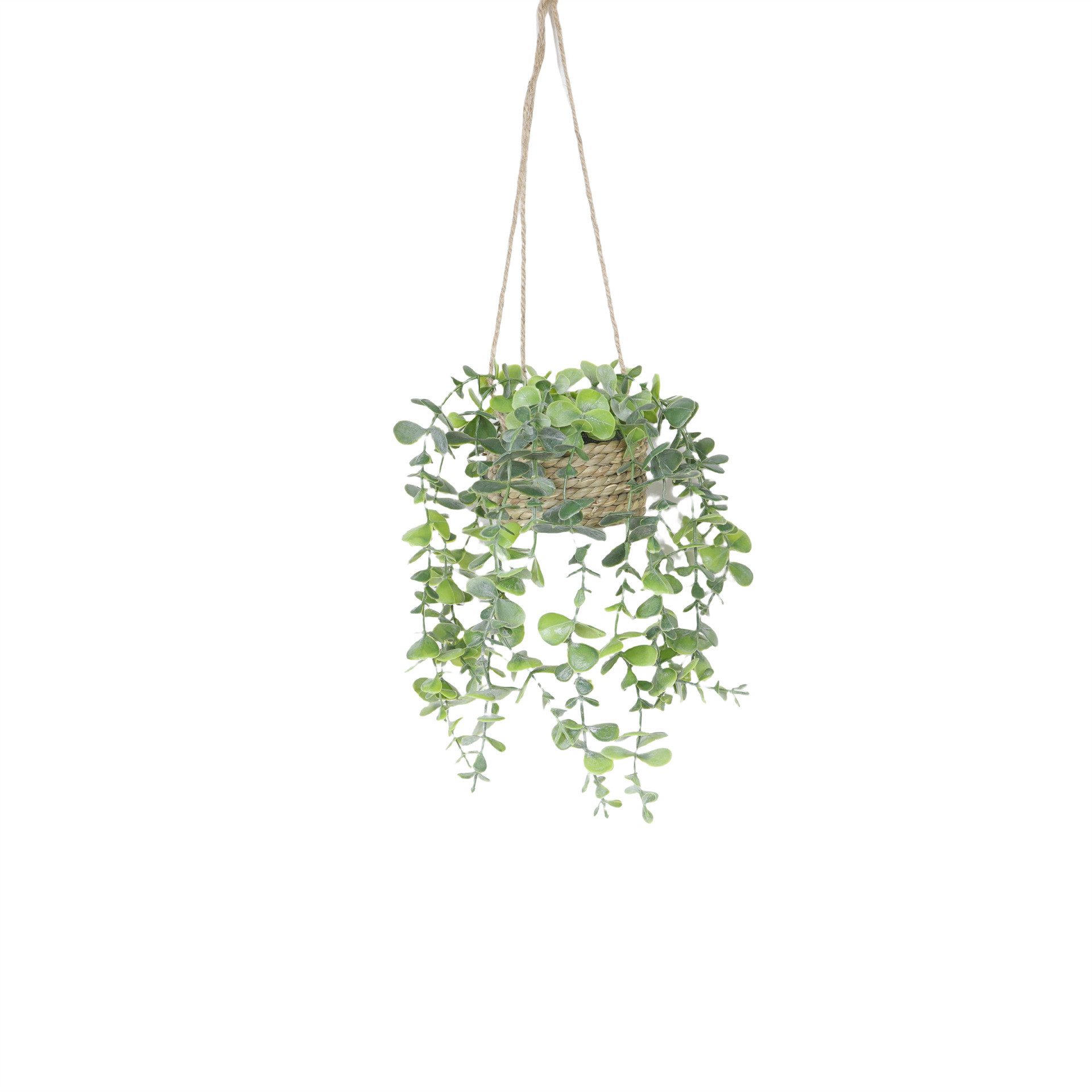Kunstpflanze 2-teiliges Set aus Eukalyptus-Hängekörben,Künstliche hängepflanzen, Zyronn, Kunstpflanze hängend