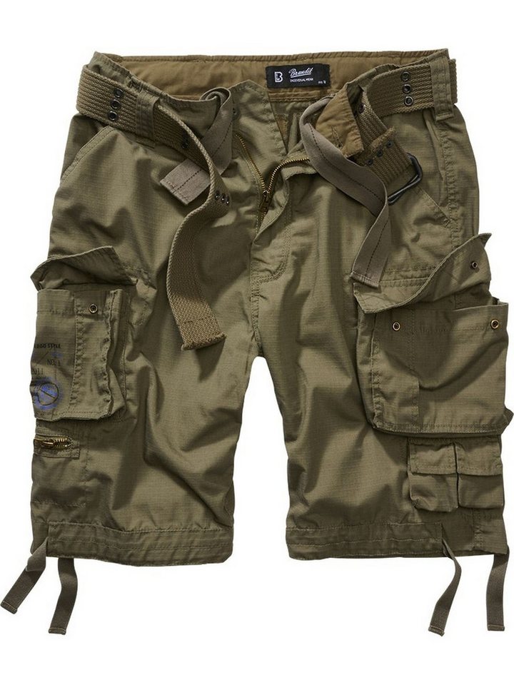 Brandit Shorts Savage Ripstop Shorts Beintaschen und zwei aufgesetzte Minipockets, integrierter Gürtel