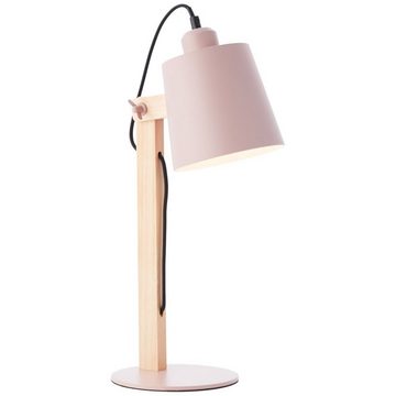 Brilliant Tischleuchte Swivel, Lampe Swivel Tischleuchte rosa matt 1x A60, E27, 30W, geeignet für N