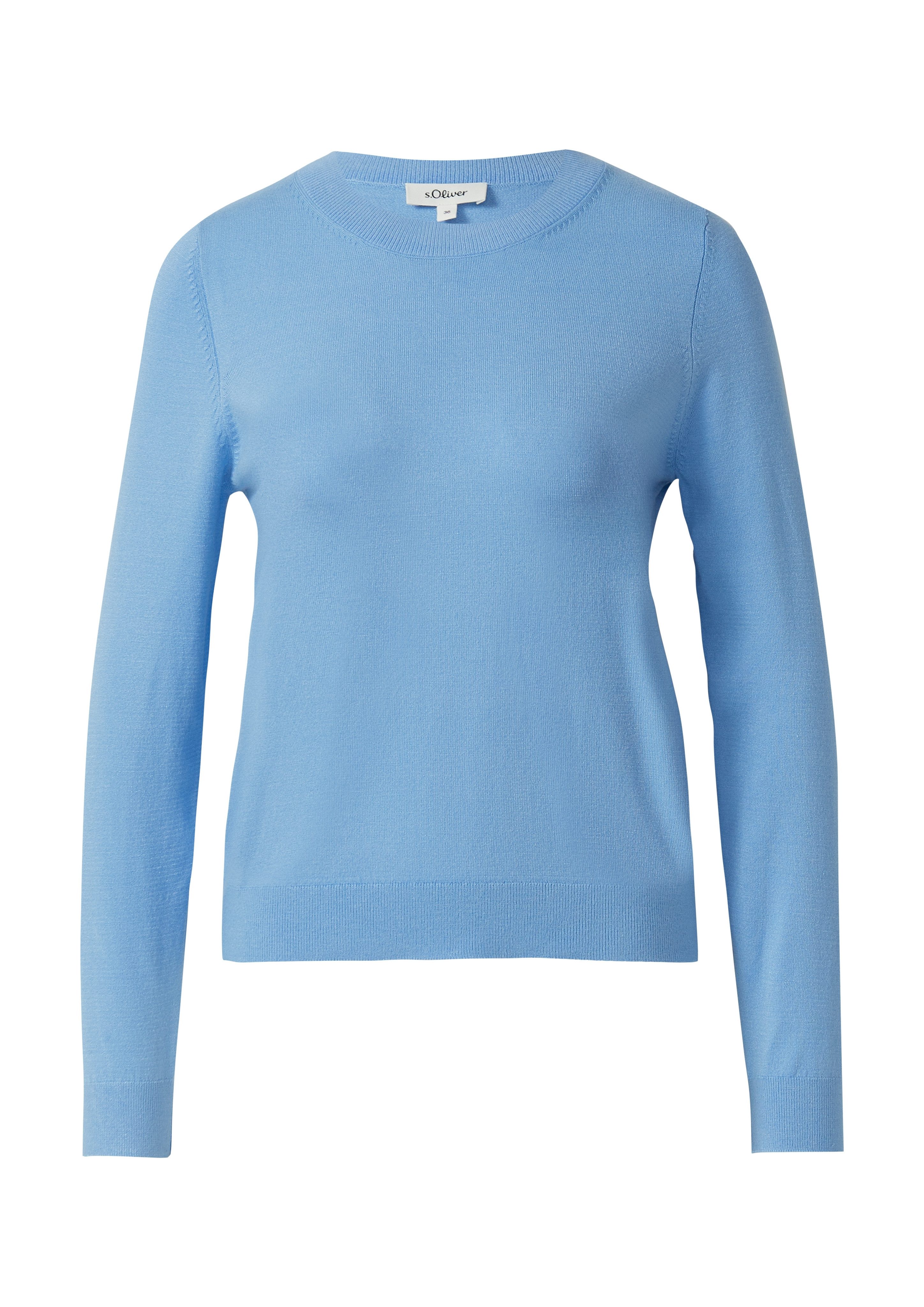 s.Oliver Strickpullover mit Stehkragen