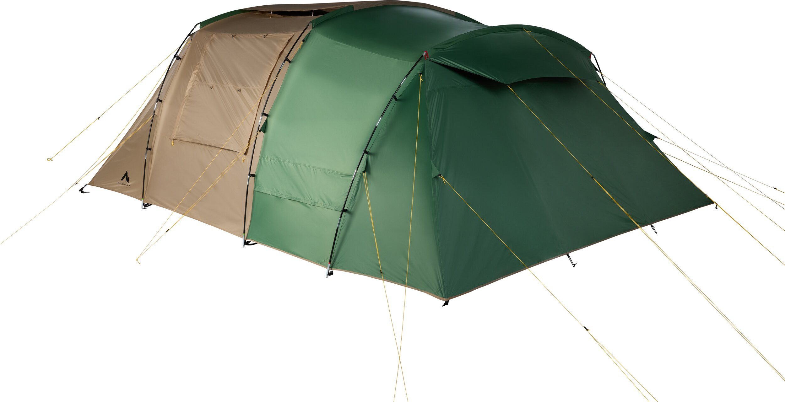 McKINLEY Igluzelt Familien-Zelt Guinea 40.6 SW BROWN LIGHT/GREEN/YE