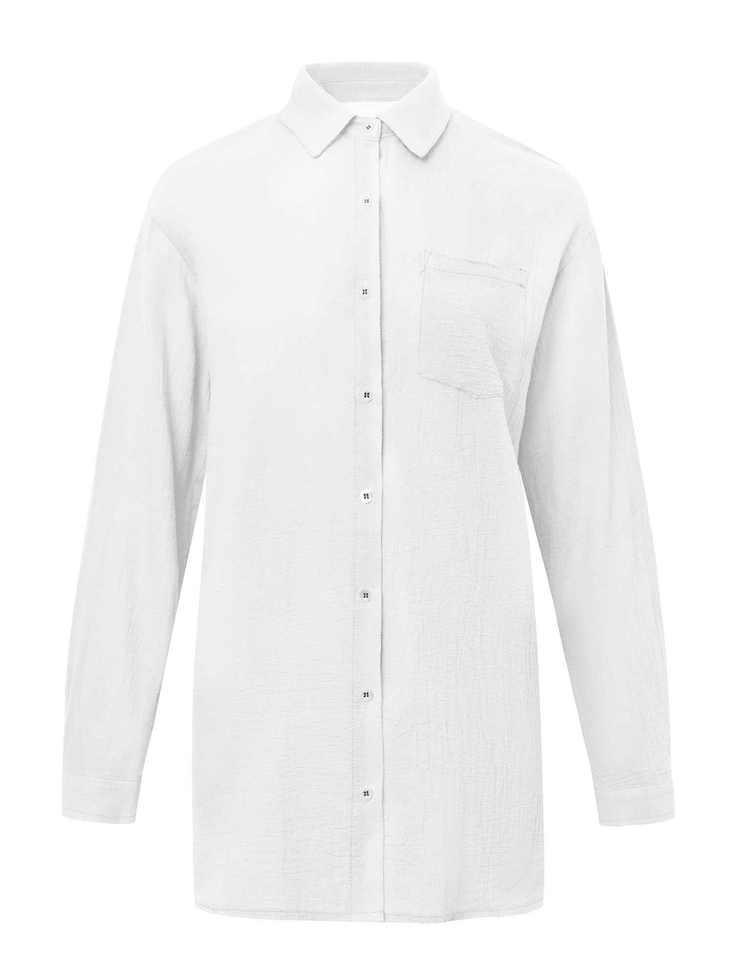 Imily Bela Blusenshirt Damen Baumwollgaze Oberteile (Packung, 1-tlg., 1per-Pack) aus Baumwolle