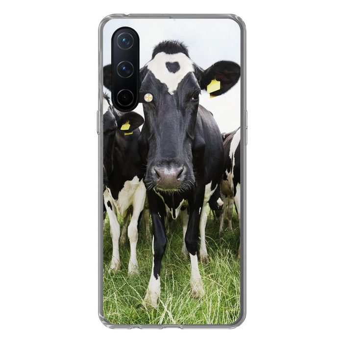 MuchoWow Handyhülle Kühe - Gras - Frühling - Tiere - Wiese - Bauernhof Phone Case Handyhülle OnePlus Nord CE 5G Silikon Schutzhülle