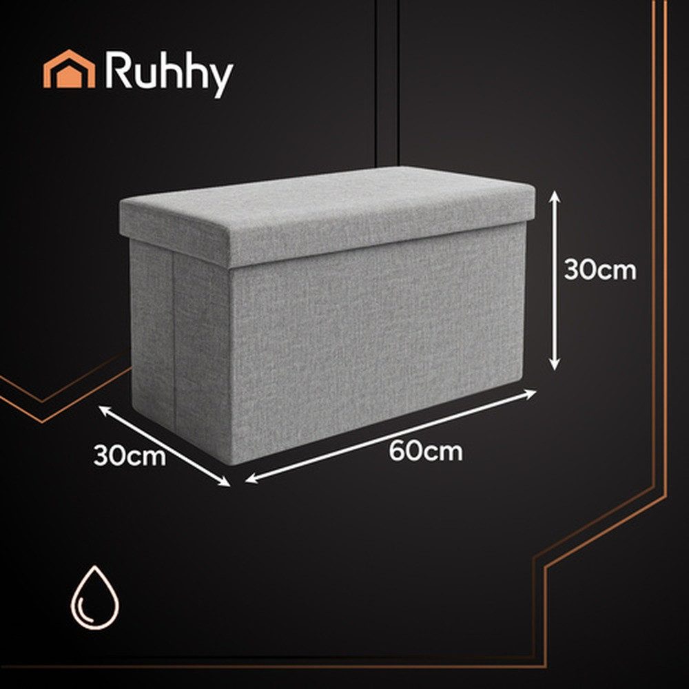 Ruhhy Stauraumhocker Stoffpouf Sitzbox Truhe XL (Spar-Set, 1 St., bis zu 80 günstig online kaufen