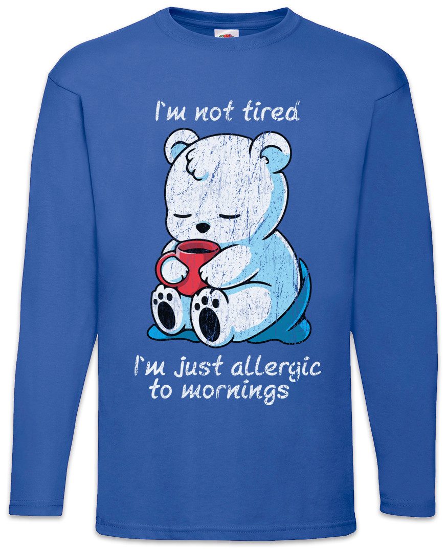 Urban Backwoods Langarmshirt Not Tired Langarm T-Shirt Morgenmuffel Morning Grouch Schlafen Couch (1-tlg) Sofa Bett Bed Grumpy