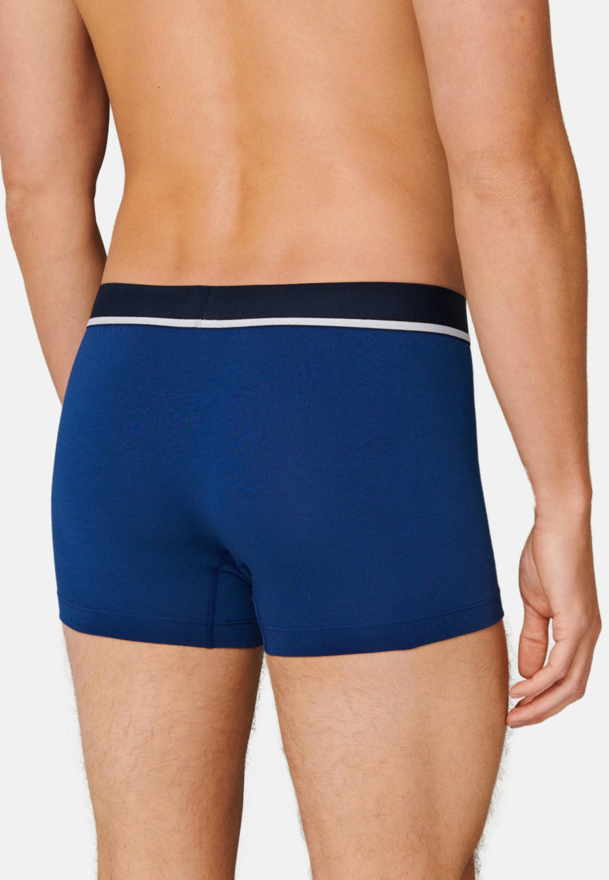 Schwarz - Retro 6-St) Cotton Eingriff - - / / Schiesser 6er - Retro (Spar-Set, Ohne Pant Boxer Baumwolle - Short Organic Blau 95/5 Pack