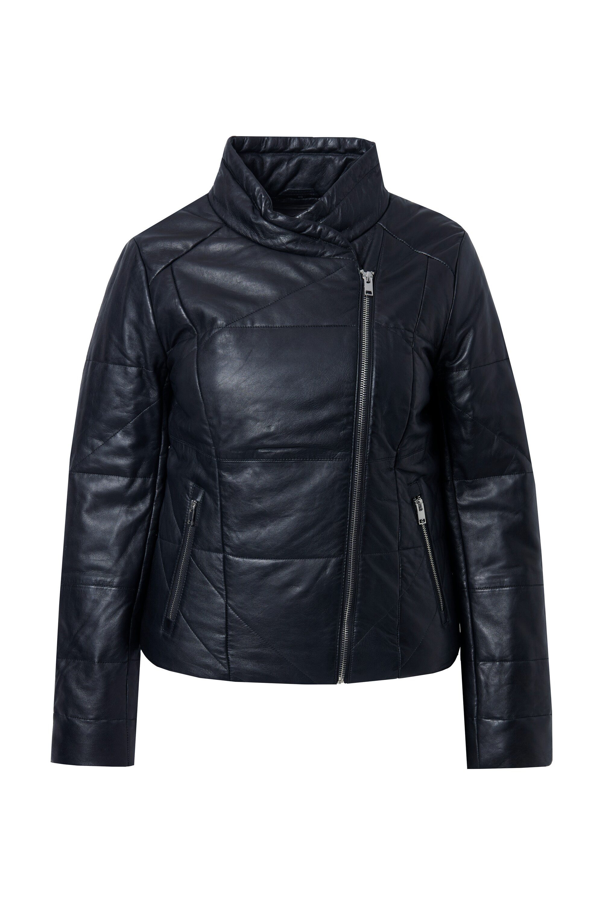 Angel of Style Parka Lederjacke Stepp Metallzipper günstig online kaufen