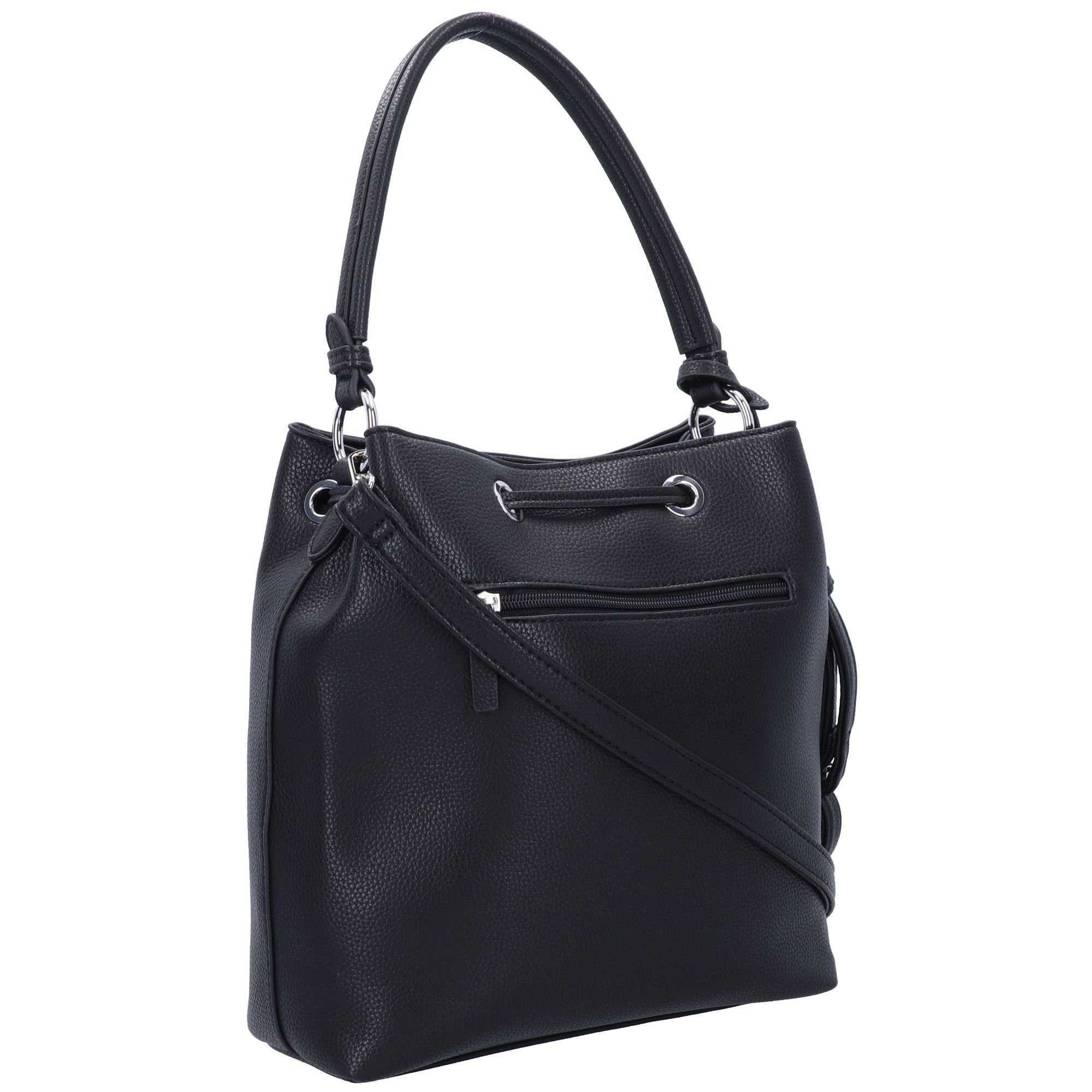 L. CREDI Beuteltasche Ebony, Polyurethan