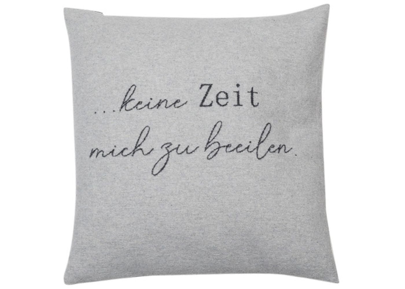 Kissenhülle David Fussenegger Silvretta Kissenhülle "keine Zeit..." 8183