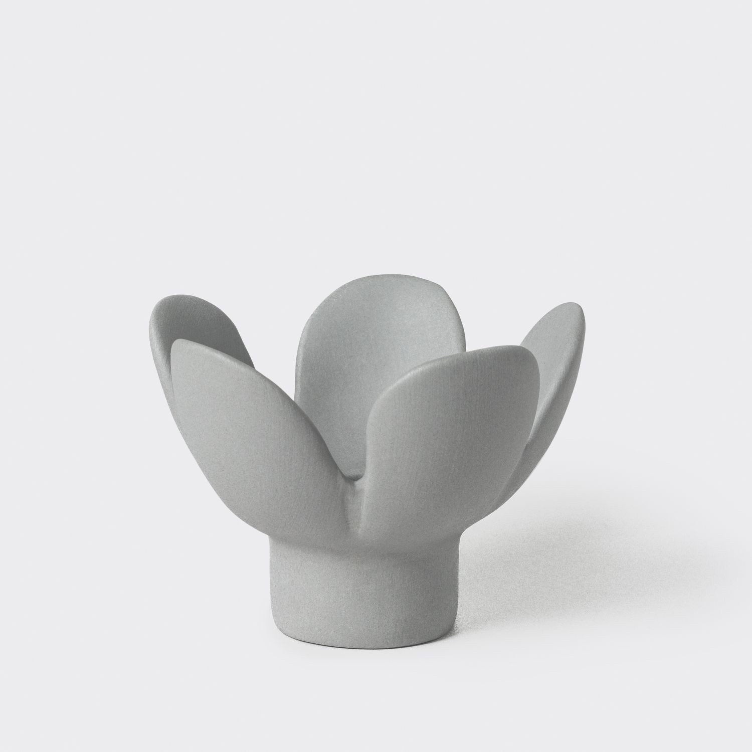 Räder Design Kerzenhalter Blume Grau