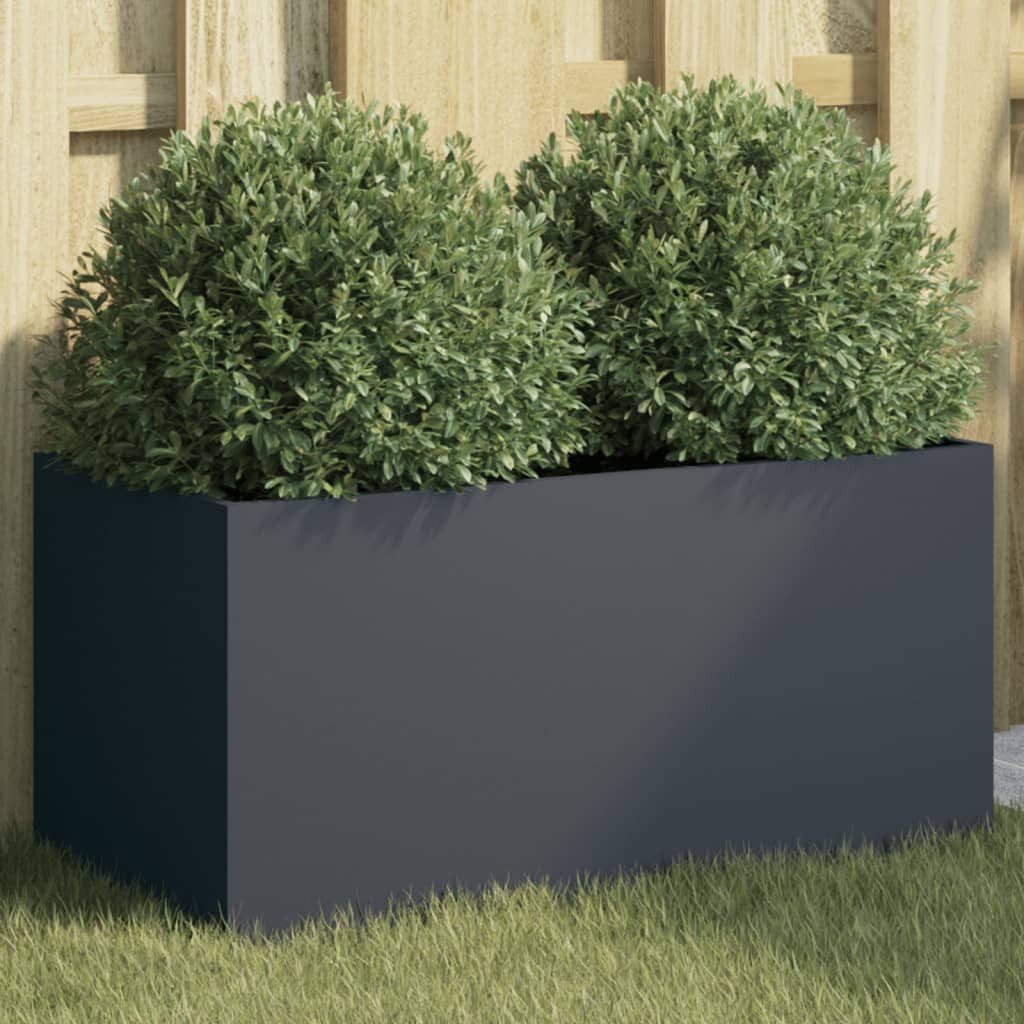 vidaXL Pflanzkübel, Pflanzkasten Anthrazit 62x30x29 cm günstig online kaufen