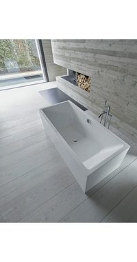 Duravit Badewanne Badewanne VERO AIR 180x80 freistehend 2 Rückenschrägen weiß weiß