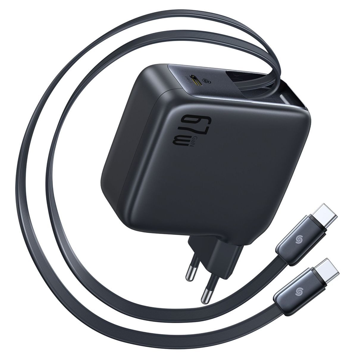 Baseus EnerCore CJ21 Charger Retractable 3C 67W EU USB-Ladegerät