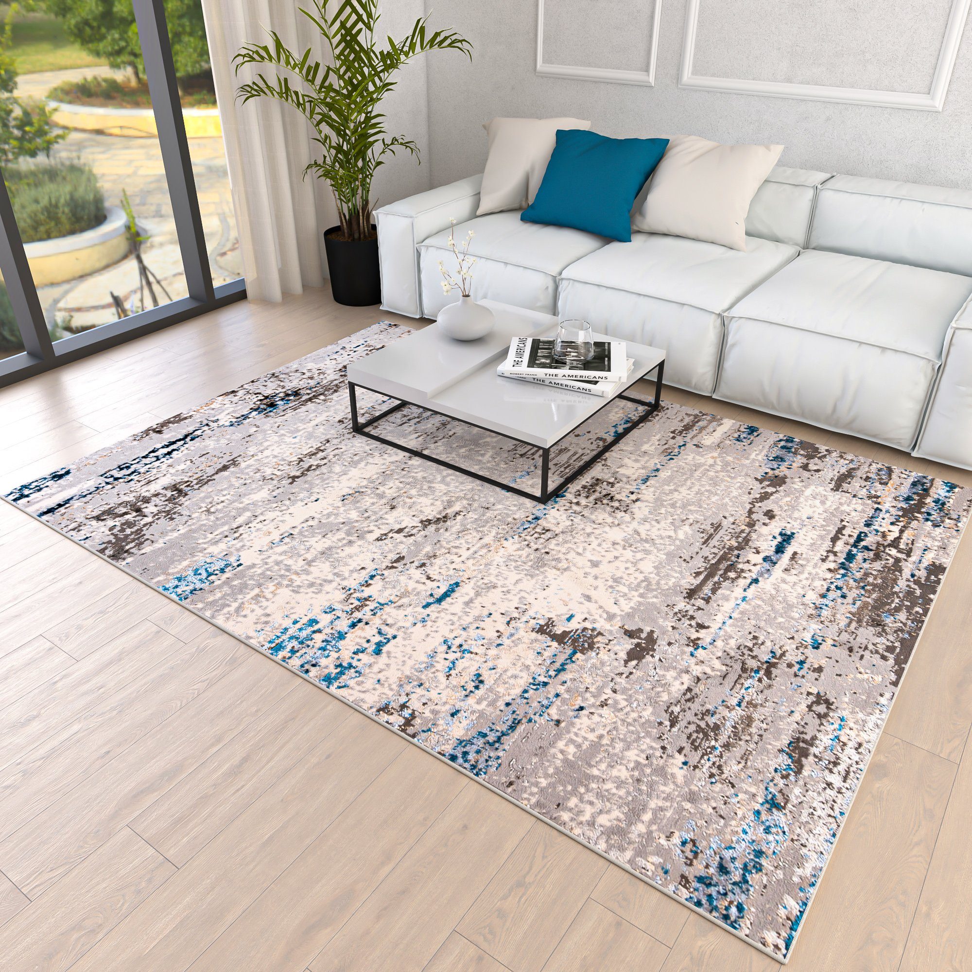 Mazovia Designteppich Modern Teppich für Wohnzimmer günstig online kaufen