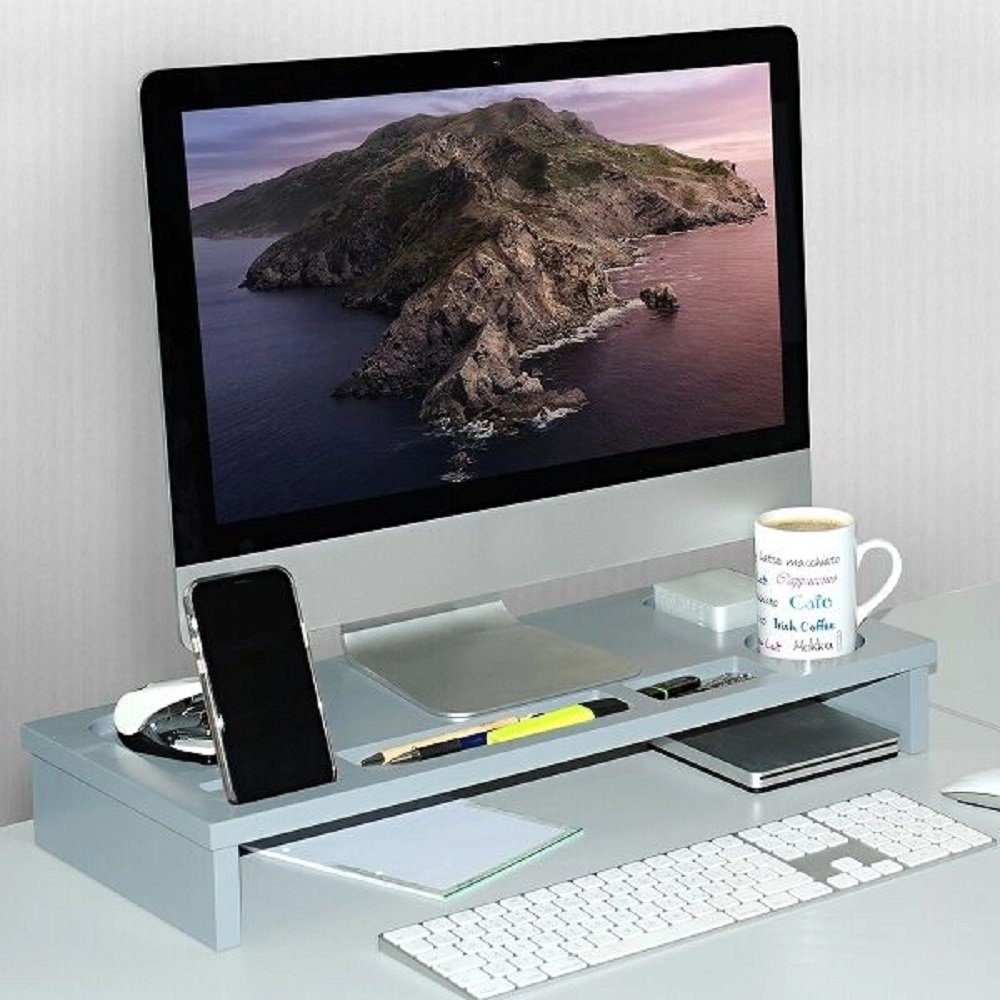 Kesper Regal-Schreibtisch zertifizierte Spanplatte Schreibtisch-Organizer Bildschirmerhöher