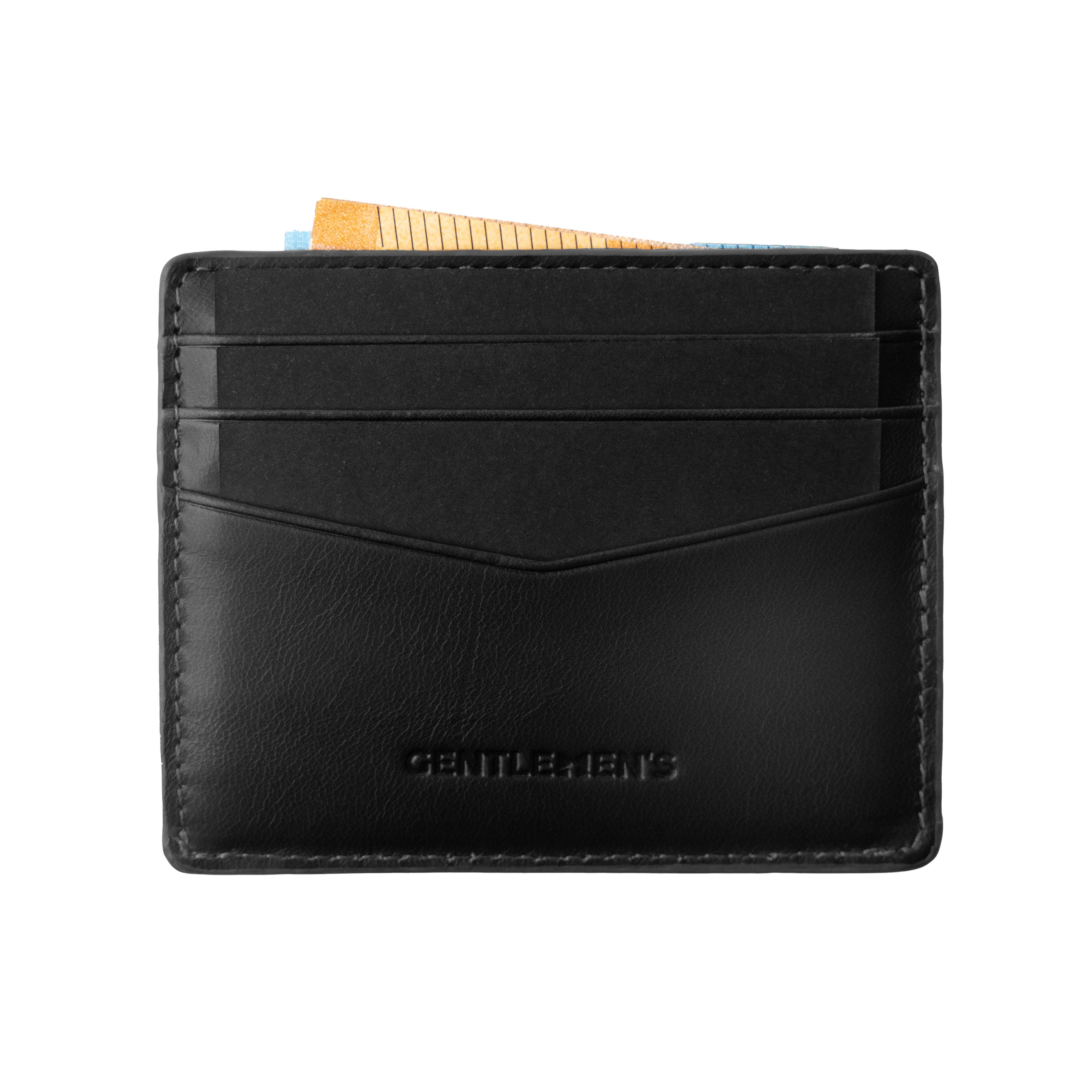 Gentlemen's Kartenetui - Kreditkartenetui mit Münzfach & RFID Schutz - Slim Wallet Herren, Slim Wallet Herren mit Scheinfach und AirTag-Fach