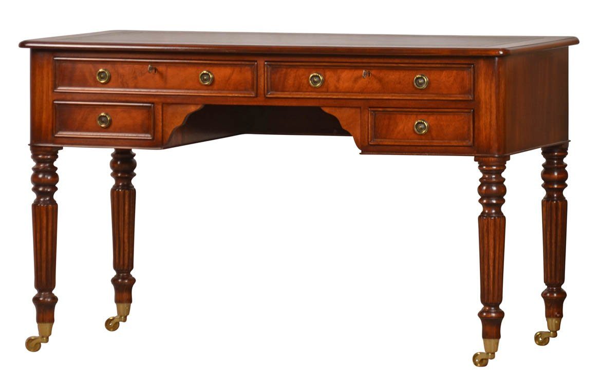 Damenschreibtisch Kai Writing Stil, vier viktorianischen Englischer Wiechmann cm, 126 Schreibtisch im Schubladen Table Bürotisch Mahagoni,