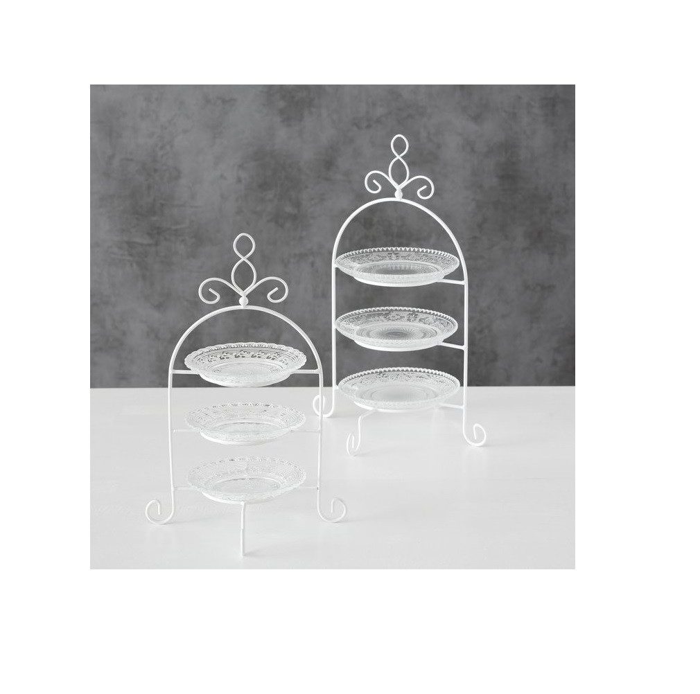 BOLTZE Dekoschale Etagere Madita, 37cm, Klarglas günstig online kaufen