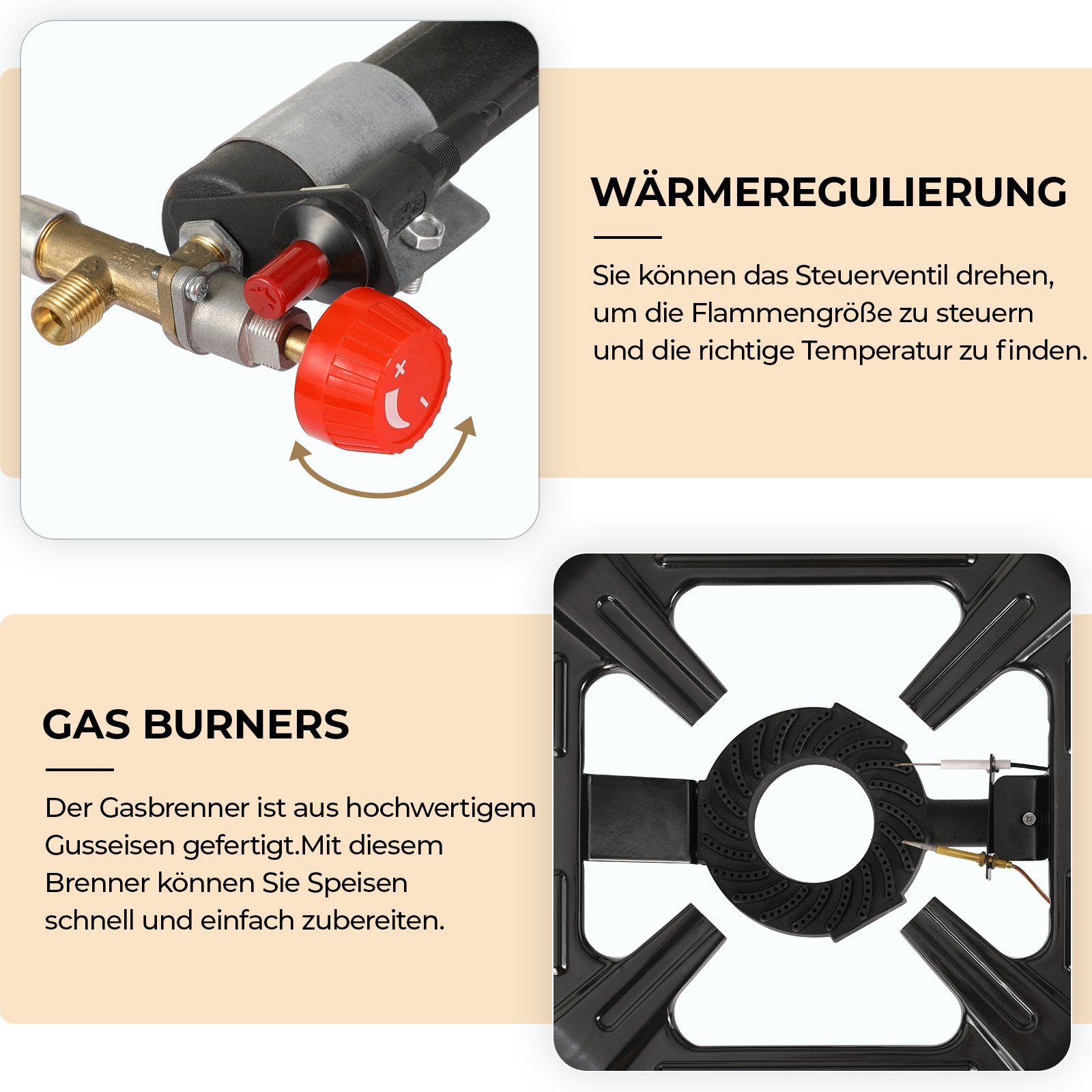 Camping Outdoor Femor Gaskocher Gas-Hockerkocher Hockerkocher Campingkocher Industrial