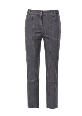 GOLDNER Stoffhose Jeans mit Wascheffekt