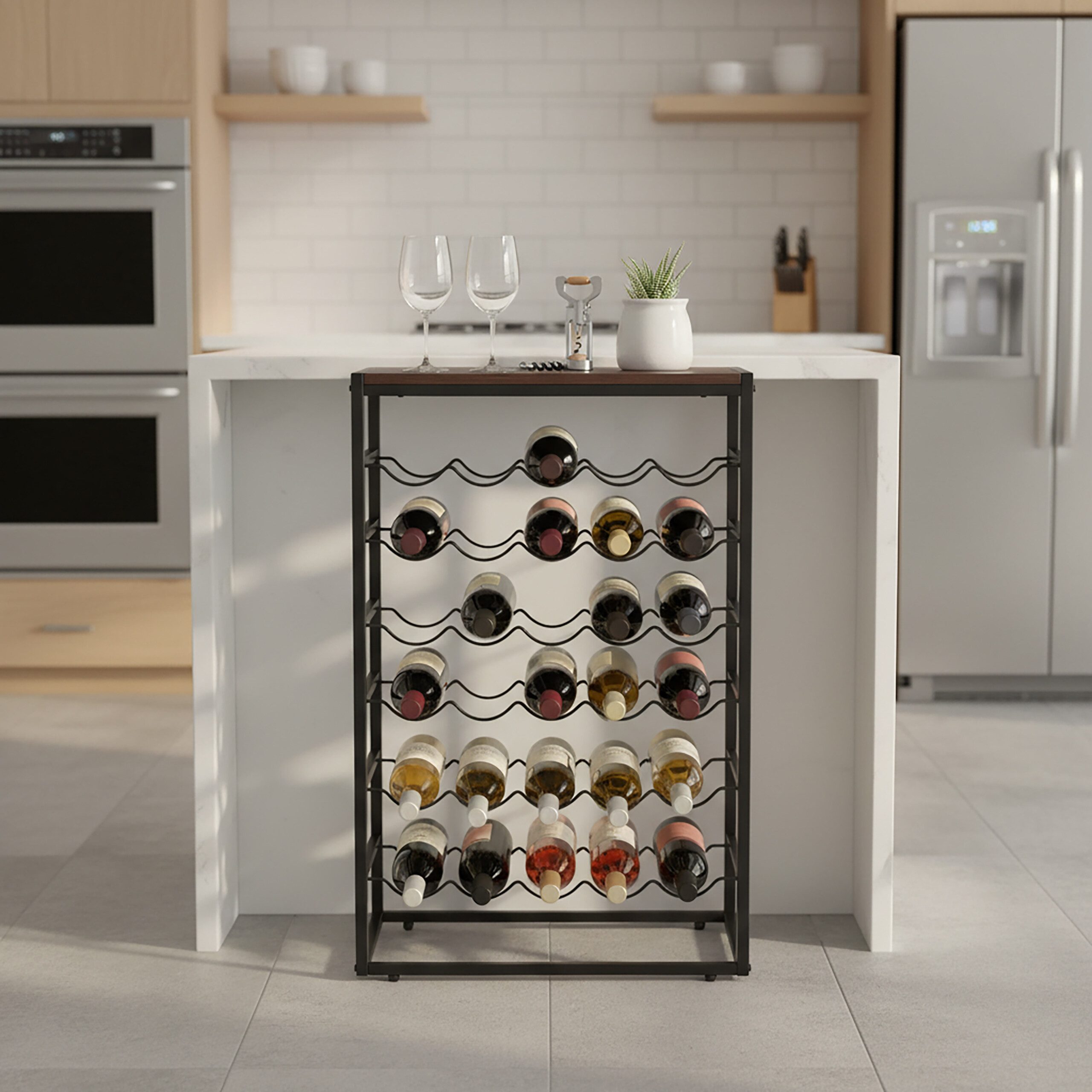 relaxdays Weinregal für 30 Flasche