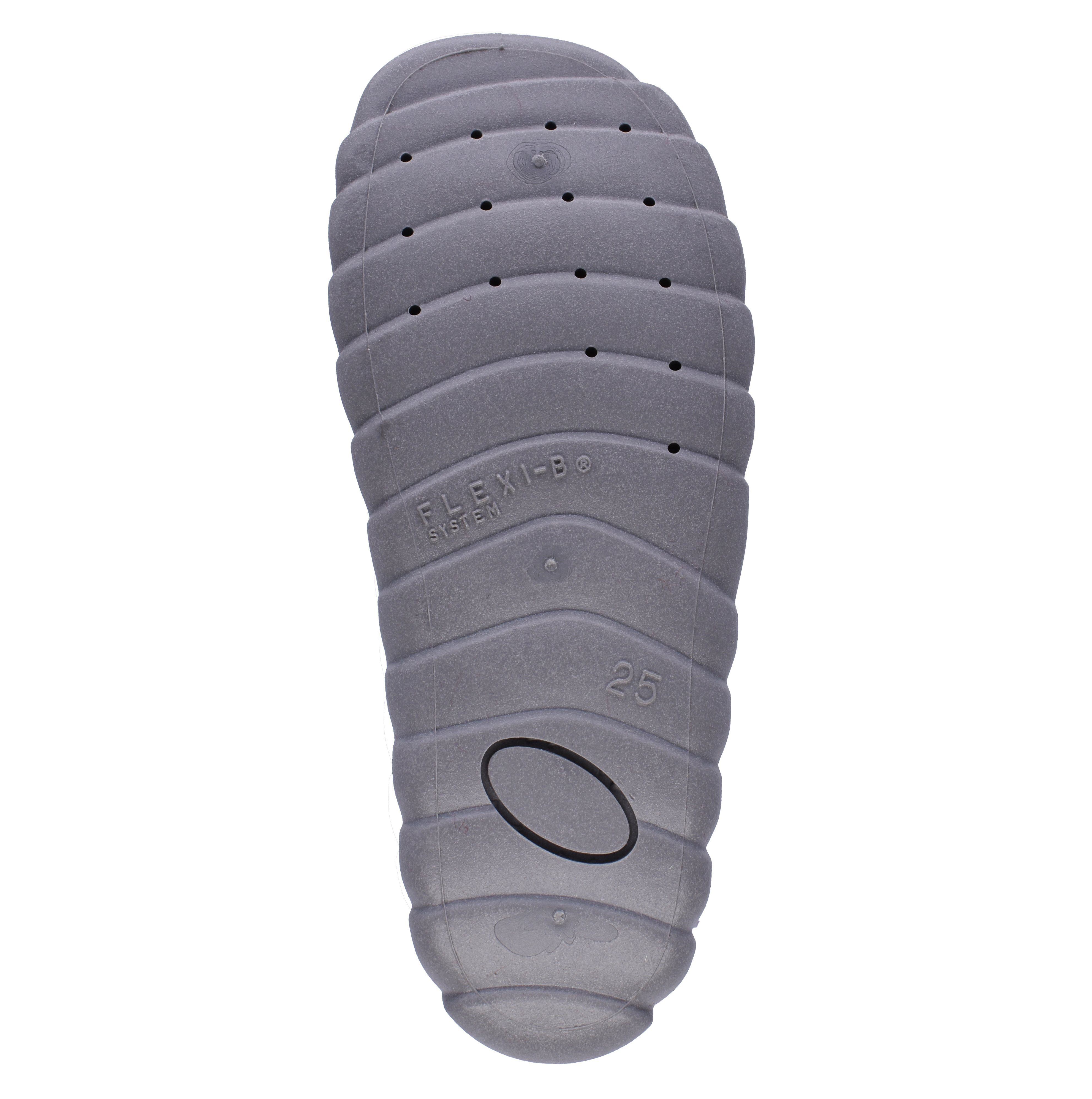 Fischer-Markenschuh Flexi Hausschuh aus Baumwolle, mit Marienkäfer bestickt, Frotteefutter